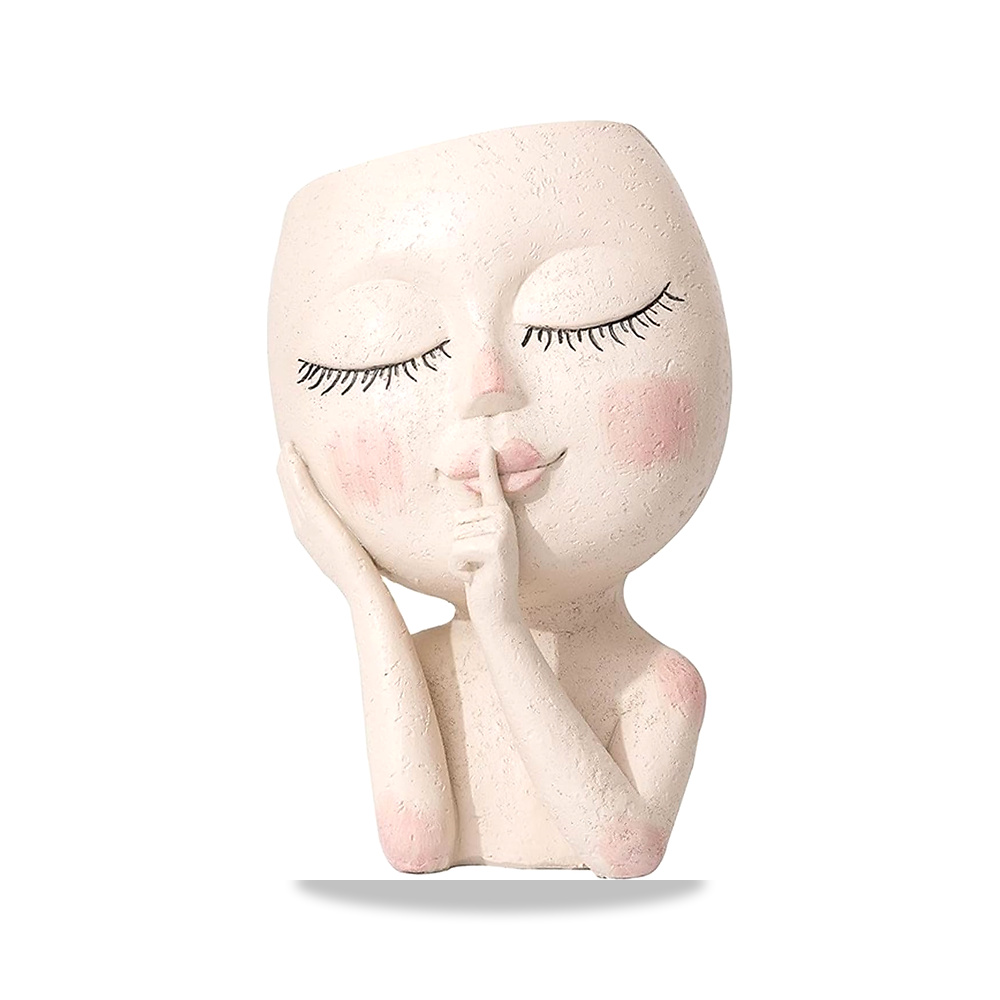 صورة منتج سبيس بلانترز جيرلز وجه رئيس زهرة مزارع النباتات النضرة وعاء الزهور الشكل ديكور الحديقة SPEES - كود الصنف reemco-2027-1863912 - ماركة يباع من خلال reemco - توريد وتصوير حصري لشركة ريمكو القابضة السعودية