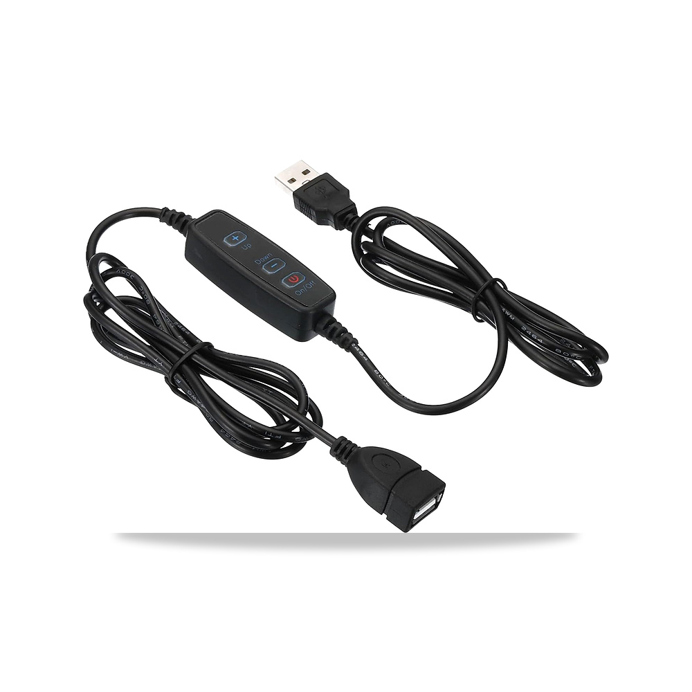 صورة منتج مفتاح تعتيم شريط LED، اسلاك تمديد USB انثى الى ذكر بتيار مستمر 5 فولت، 10 سرعات للتحكم في التعتيم مع 3 ازرار - كود الصنف reemco-2027-1864521 - ماركة يباع من خلال reemco - توريد وتصوير حصري لشركة ريمكو القابضة السعودية