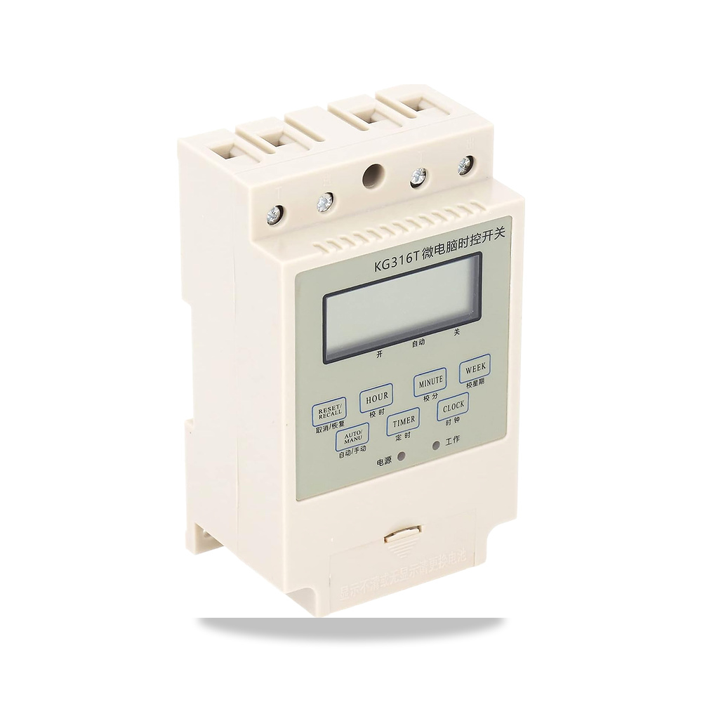 صورة منتج مفتاح مؤقت رقمي 25 امبير قابل للبرمجة لمصباح الشارع Spacnana موديل KG316T 220V 25A – 12 فولت – المادة أكريلونيتريل بوتادين ستايرين - كود الصنف reemco-2027-1864801 - ماركة يباع من خلال reemco - توريد وتصوير حصري لشركة ريمكو القابضة السعودية