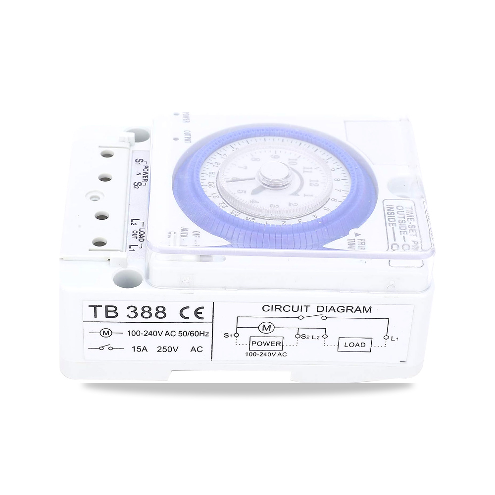 صورة منتج كريفوكت وحدة تبديل مؤقت الكتروني 24 ساعة موديل TB-388 – المادة بلاستيك – تيار متردد 220 فولت 10 أمبير - كود الصنف reemco-2027-1865469 - ماركة يباع من خلال reemco - توريد وتصوير حصري لشركة ريمكو القابضة السعودية