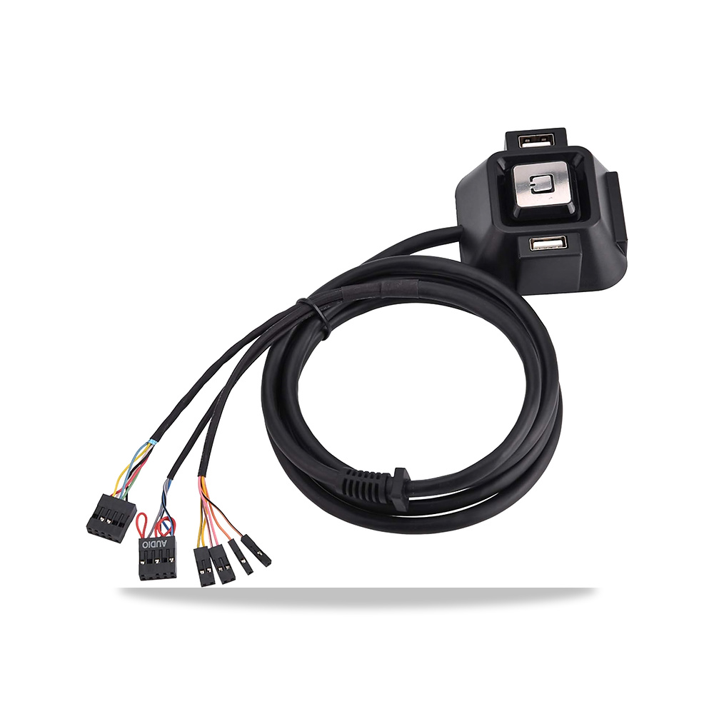 صورة منتج جوينك زر تشغيل خارجي للكمبيوتر المكتبي مع منافذ USB مزدوجة – 1.55 متر / 61.0 بوصة - كود الصنف reemco-2027-1866454 - ماركة يباع من خلال reemco - توريد وتصوير حصري لشركة ريمكو القابضة السعودية