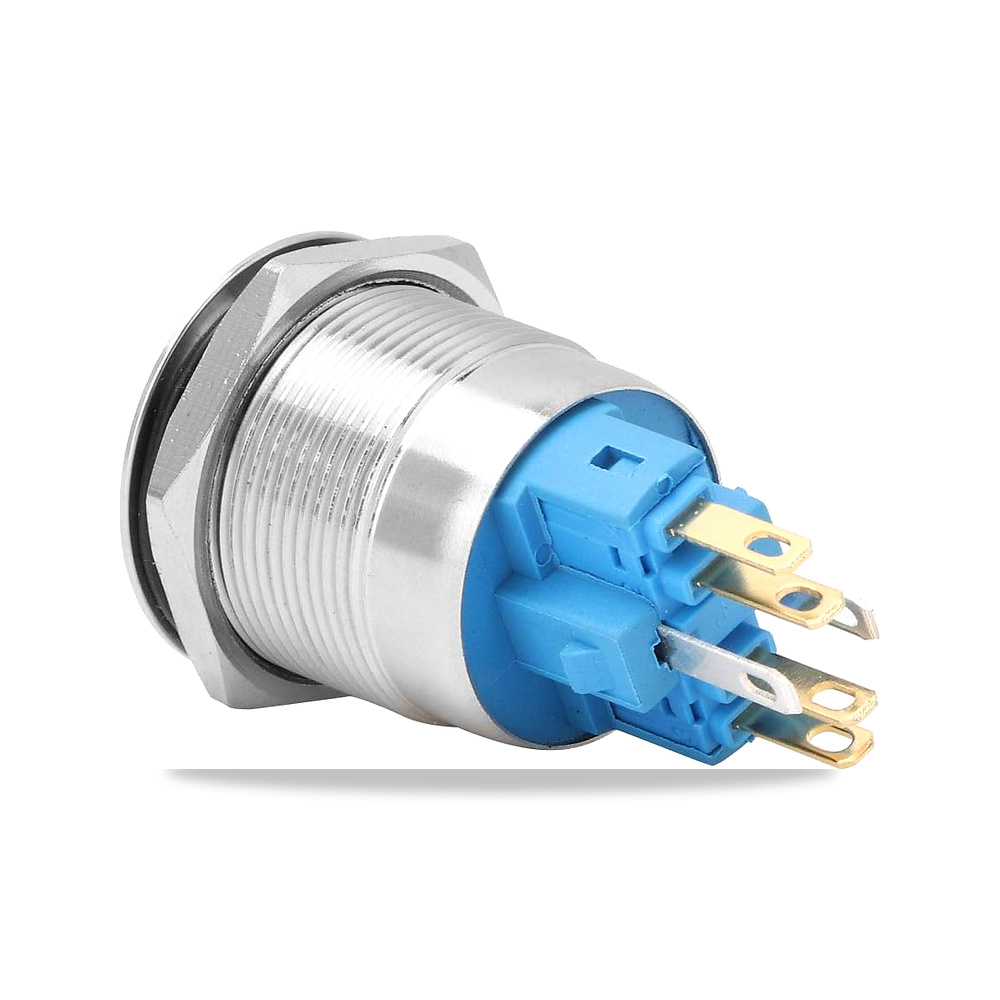 صورة منتج فافيسي مفتاح زر من الستانلس ستيل 22 ملم براس مسطح LED موديل BEM-22-22DS – 12 فولت – 21 x 13 x 6 سم - كود الصنف reemco-2027-1867349 - ماركة يباع من خلال reemco - توريد وتصوير حصري لشركة ريمكو القابضة السعودية