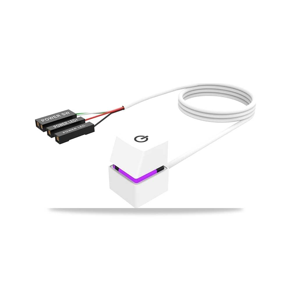 صورة منتج مفتاح كمبيوتر مكتبي محمول بطول 2 متر مع زر LED متغير اللون، تركيب بدون ادوات، التوصيل والتشغيل، تحكم - كود الصنف reemco-2027-1868009 - ماركة يباع من خلال reemco - توريد وتصوير حصري لشركة ريمكو القابضة السعودية