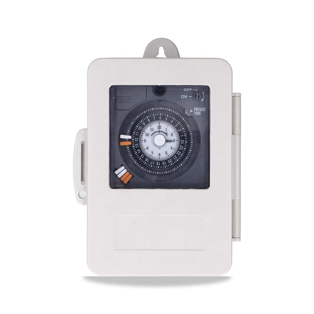 صورة منتج جياوو مفتاح مؤقت ميكانيكي IP53 مقاوم للمطر لمدة 24 ساعة 30 امبير 250 فولت تيار متردد للتحكم في التوقيت - كود الصنف reemco-2027-1868400 - ماركة يباع من خلال reemco - توريد وتصوير حصري لشركة ريمكو القابضة السعودية