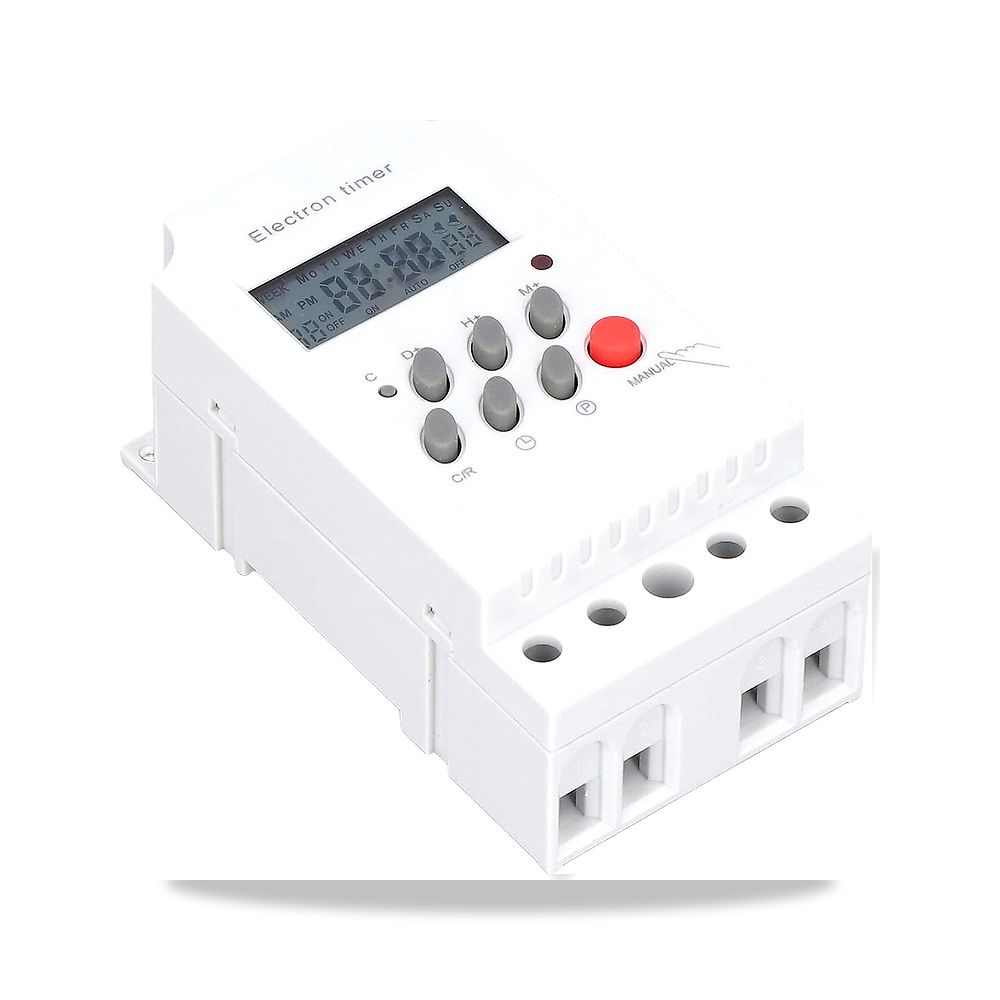 فابتر مفتاح مؤقت الكتروني رقمي KG316TII DIN Rail LCD، وحدة تحكم ذكية للكمبيوتر الصغير، 16 عملية تشغيل/ايقاف