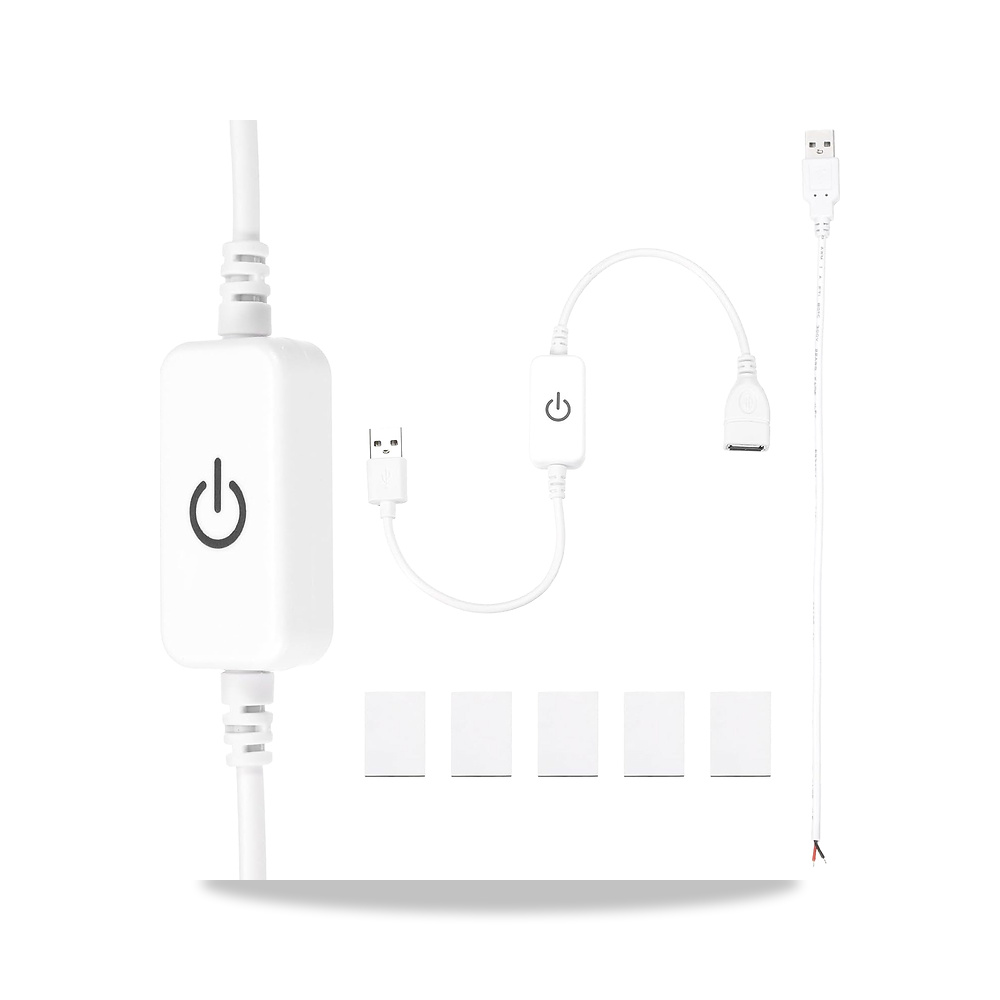 صورة منتج جيني مفتاح تعتيم شريط LED، مجموعة واحدة بتيار مستمر 5-24 فولت، كيبل اضاءة USB يعمل باللمس، وحدة تحكم - كود الصنف reemco-2027-1869633 - ماركة يباع من خلال reemco - توريد وتصوير حصري لشركة ريمكو القابضة السعودية