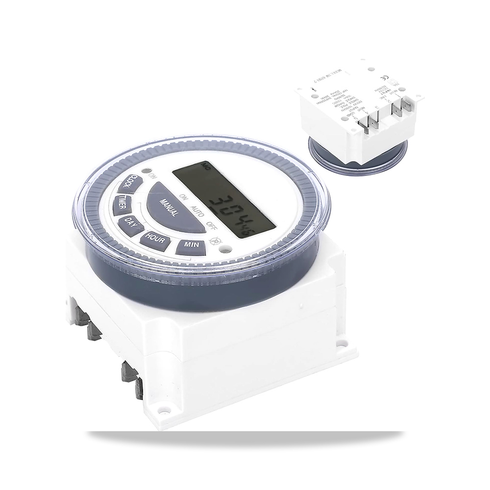 صورة منتج جيني مفتاح مؤقت TM619H-2، رقمي صغير LCD مع تحكم 12/24 ساعة لاتمتة المنزل، مادة ABS متينة، وحدة واحدة - كود الصنف reemco-2027-1869735 - ماركة يباع من خلال reemco - توريد وتصوير حصري لشركة ريمكو القابضة السعودية