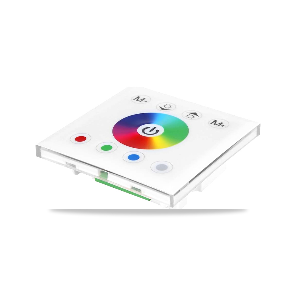 صورة منتج مفتاح تعتيم للوحة اللمس RGB LED يثبت على الحائط من بي او اي ان في اف بي او لتزيين المنزل بلون اسود - كود الصنف reemco-2027-1870408 - ماركة يباع من خلال reemco - توريد وتصوير حصري لشركة ريمكو القابضة السعودية