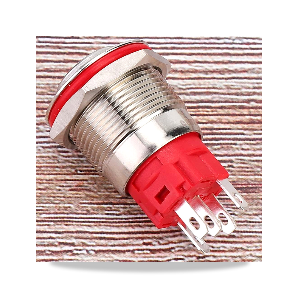 صورة منتج ايكام مفتاح زر ضغط 19 ملم للحفاظ على البقاء في مكانه 1NO 1NC DC9 الى 30 فولت LED اصفر من الستانلس ستيل - كود الصنف reemco-2027-1870726 - ماركة يباع من خلال reemco - توريد وتصوير حصري لشركة ريمكو القابضة السعودية