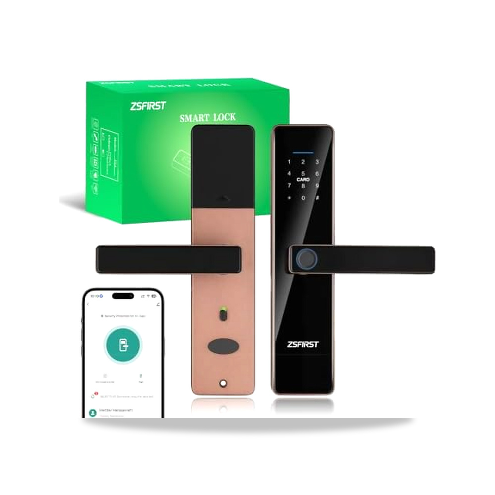 صورة منتج جهاز بصمة الإصبع للحضور والتحكم بالدخول ذكي قفل أمان 5 بوصة ZSFIRST – 16,3 x 6,5 x 26,5 سم – المادة ألومنيوم - كود الصنف reemco-2027-1871931 - ماركة يباع من خلال reemco - توريد وتصوير حصري لشركة ريمكو القابضة السعودية