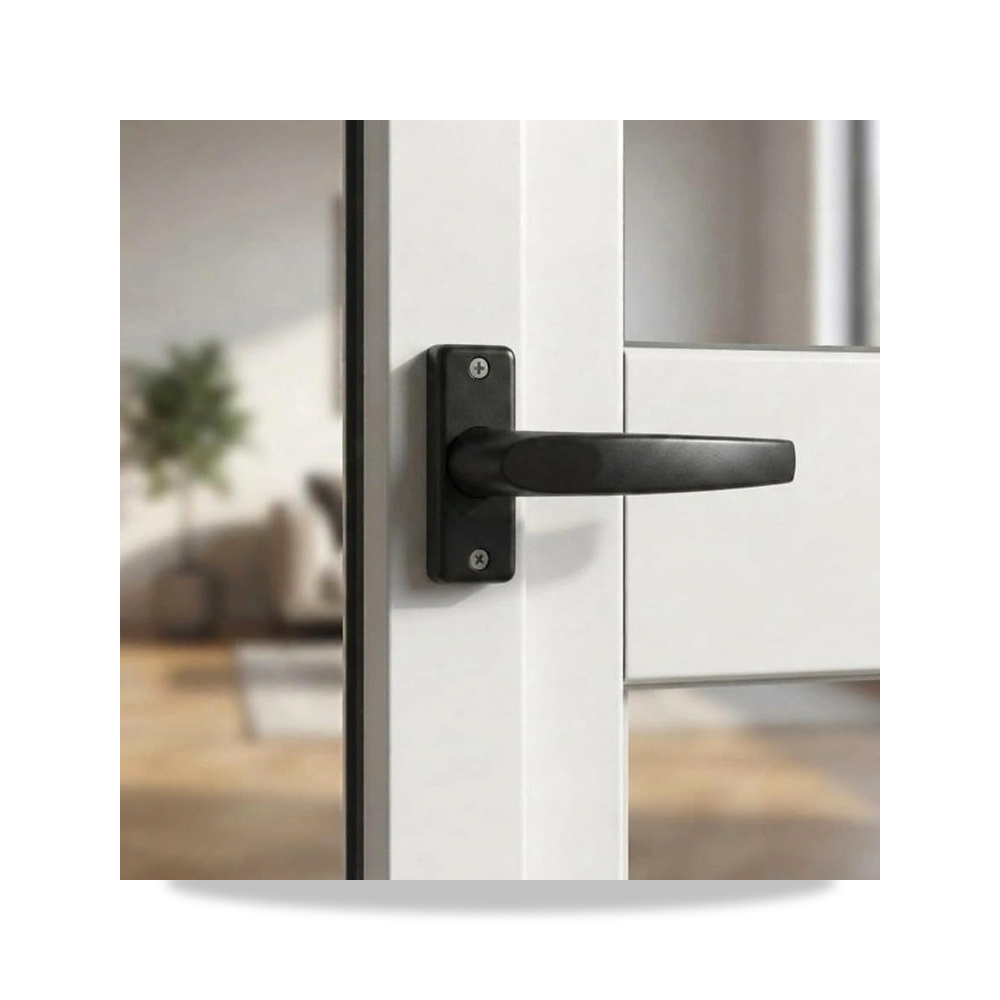 صورة منتج طقم مسكات أبواب وشبابيك ألمنيوم و UPVC دبل أسود – اللون أسود مطفي – 10الطول x 10العرض ملي متر - كود الصنف reemco-2027-1873050 - ماركة يباع من خلال reemco - توريد وتصوير حصري لشركة ريمكو القابضة السعودية