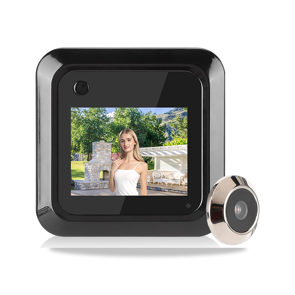صورة منتج كاميرا ثقب الباب الحالية 19 × 12 × 4 2.4 انش شاشة عرض ذكية TFT LCD 0.3MP 95 زاوية واسعة لتسجيل الصور - كود الصنف reemco-2027-1874684 - ماركة يباع من خلال reemco - توريد وتصوير حصري لشركة ريمكو القابضة السعودية