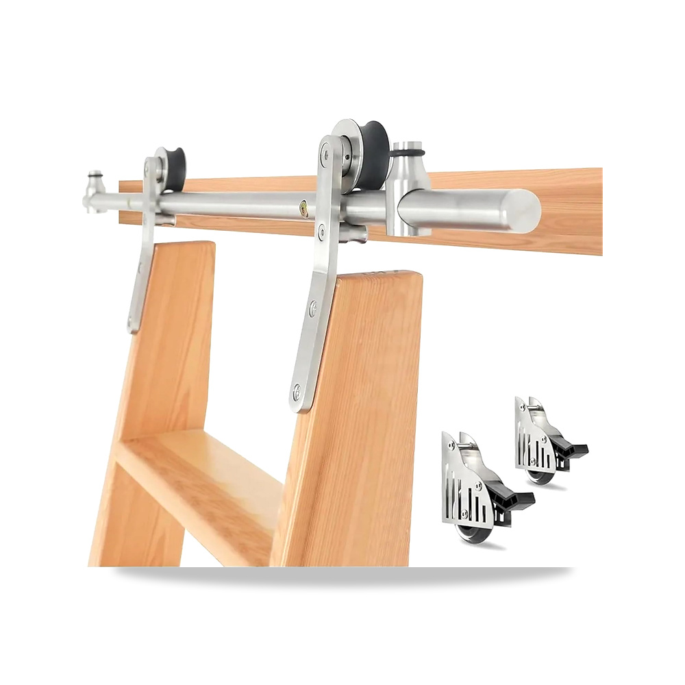 صورة منتج طقم أدوات باب الحظيرة 9. Ft. Stainless Steel Slip Bank Ladder Hardware Kit, Bottom Wheel With Brake, 300 Lb - كود الصنف reemco-2027-1884175 - ماركة يباع من خلال reemco - توريد وتصوير حصري لشركة ريمكو القابضة السعودية