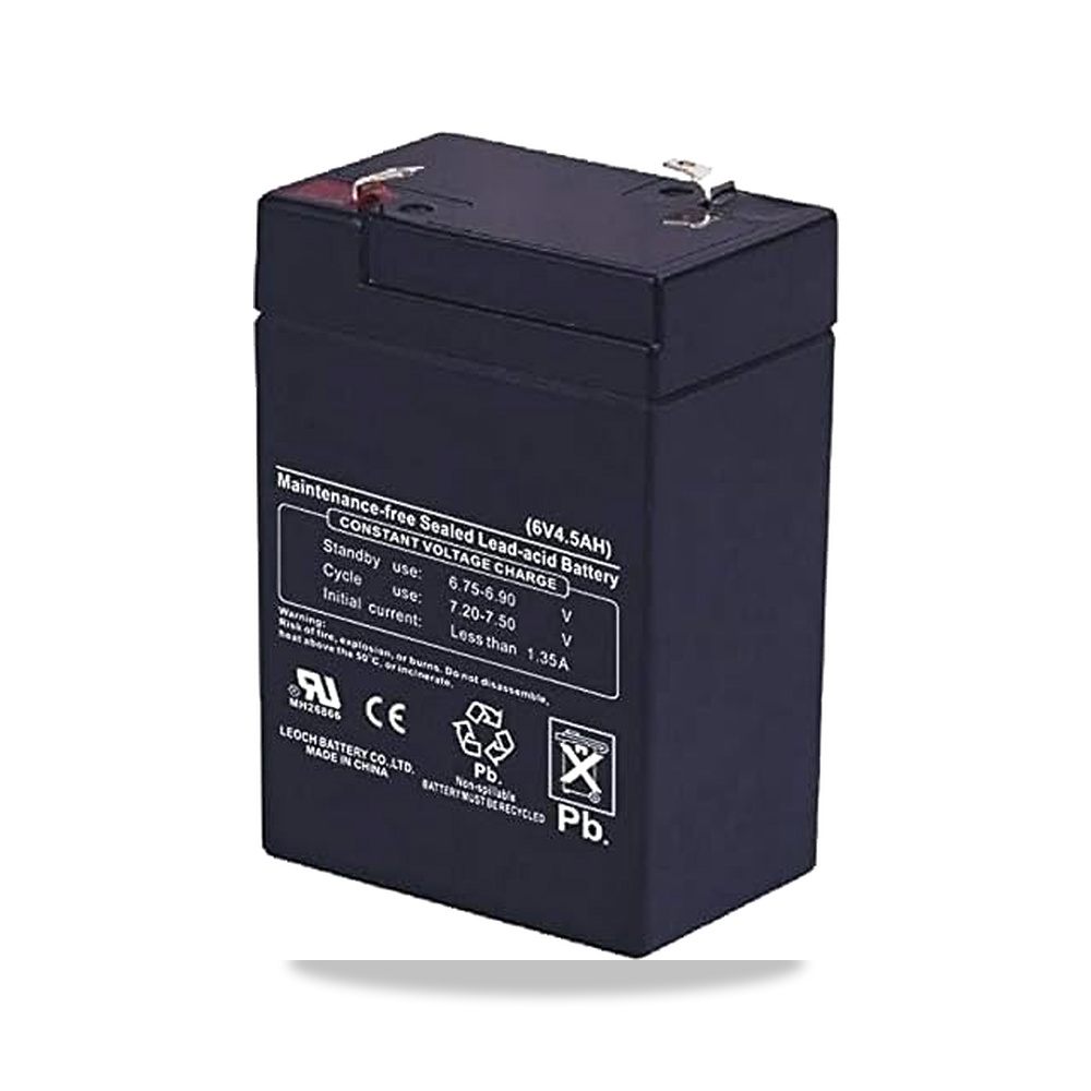 صورة منتج 6 Volt 4.5AH بطارية قابلة للشحن – سعة البطارية 4,5 amp_hours – 6 فولت - كود الصنف reemco-2027-1884689 - ماركة يباع من خلال reemco - توريد وتصوير حصري لشركة ريمكو القابضة السعودية