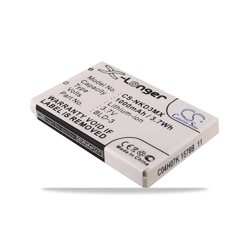 صورة منتج بطارية 1000mAh من سيل ايدج متوافقة مع نوكيا 1a 2100، 3200، 3205، 3205i موديل CS-NKD3MX – سعة البطارية 1000 milliamp_hours – 3,7 فولت - كود الصنف reemco-2027-1884768 - ماركة يباع من خلال reemco - توريد وتصوير حصري لشركة ريمكو القابضة السعودية