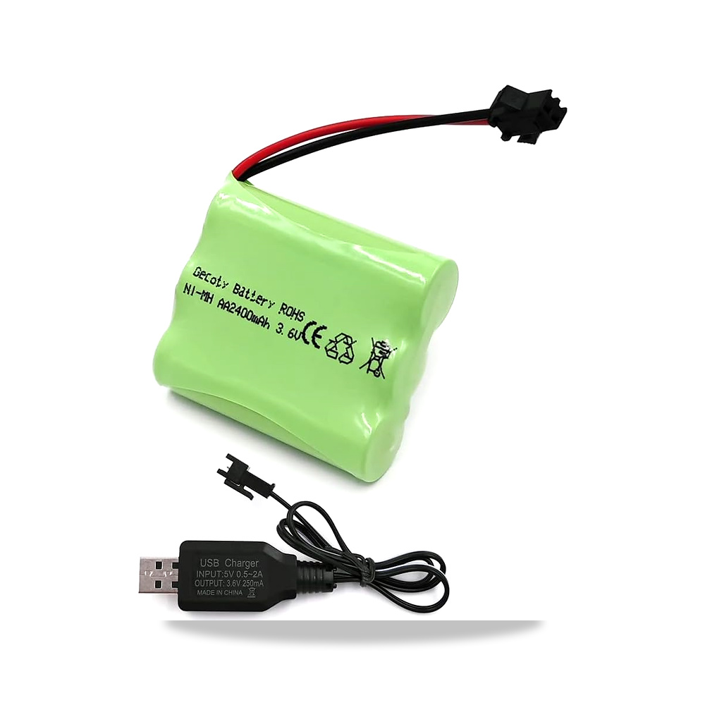 صورة منتج جيكوتي بطارية ايه قابلة لاعادة الشحن 3.6 فولت 2400mAh مع كيبل شحن USB ومقبس موديل بطارية قابلة لإعادة الشحن - كود الصنف reemco-2027-1884806 - ماركة يباع من خلال reemco - توريد وتصوير حصري لشركة ريمكو القابضة السعودية