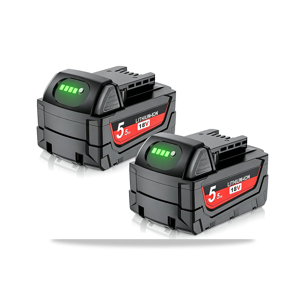 صورة منتج 2X 5500mAh بديل لبطارية ميلووكي 18 فولت - كود الصنف reemco-2027-1884814 - ماركة يباع من خلال reemco - توريد وتصوير حصري لشركة ريمكو القابضة السعودية