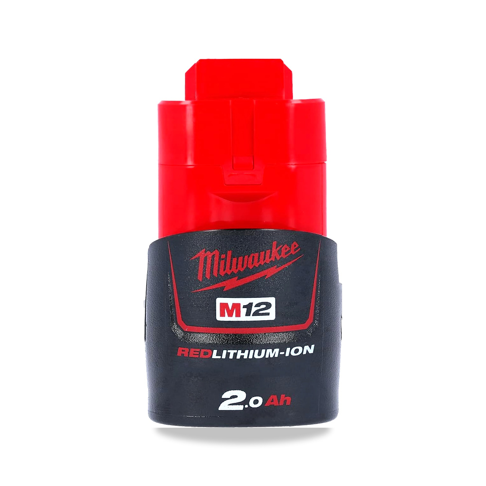 صورة منتج ميلواكي بطارية ليثيوم ايون M12B2 2.0Ah – احمر ميلووكي تولز موديل ام 12 بي 2 – 8,5 x 6 x 13 سم - كود الصنف reemco-2027-1884845 - ماركة يباع من خلال reemco - توريد وتصوير حصري لشركة ريمكو القابضة السعودية