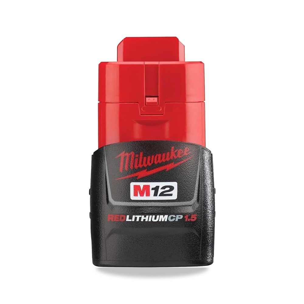 صورة منتج ميلواكي بطارية ليثيوم ايون صغيرة الحجم 48-11-2401 OEM M12 12 فولت 1.5 امبير مع حماية من الحمل الزائد ميلووكي تولز - كود الصنف reemco-2027-1884905 - ماركة يباع من خلال reemco - توريد وتصوير حصري لشركة ريمكو القابضة السعودية