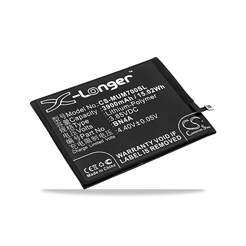 صورة منتج بطارية رايفوتل متوافقة مع XIA0M1 رقم القطعة: BN4A، 3900mAh RayVotl موديل CS-MUM700SL – سعة البطارية 3900 milliamp_hours – 3,85 فولت - كود الصنف reemco-2027-1885095 - ماركة يباع من خلال reemco - توريد وتصوير حصري لشركة ريمكو القابضة السعودية
