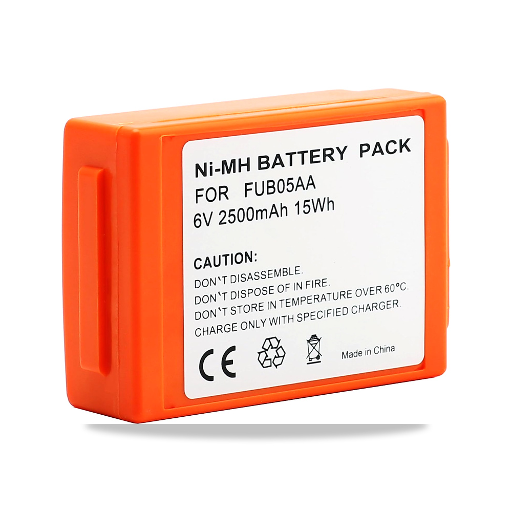 بطارية بديلة NI-MH 6 فولت 2500mAh 15Wh لـ FUB05AA برتقالي CHUNCAIL - 8,2 x 5,7 x 2,3 سم