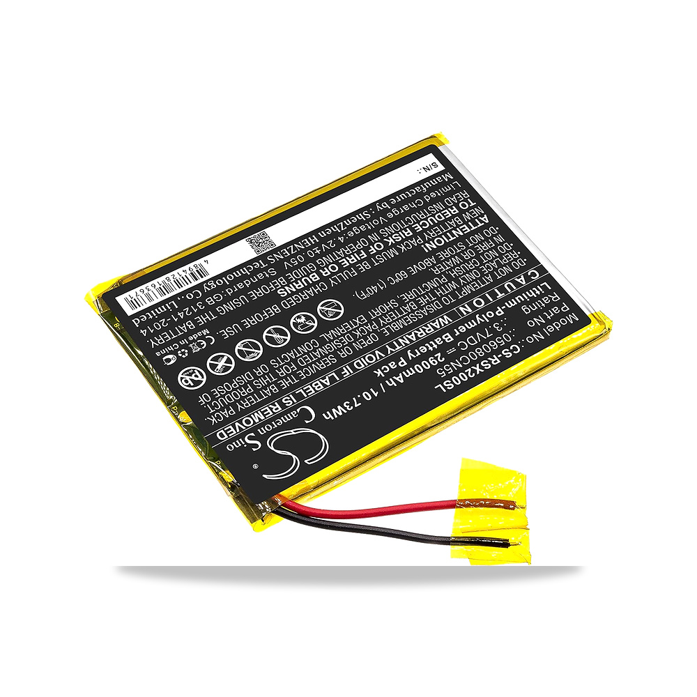 صورة منتج الأسمنت والمونة والكيماويات الإنشائية بطارية 3.7 فولت SPANN موديل CS-RSX200SL – سعة البطارية 2900 milliamp_hours – 5,7 x 0,5 x 7,9 سم - كود الصنف reemco-2027-1890228 - ماركة يباع من خلال reemco - توريد وتصوير حصري لشركة ريمكو القابضة السعودية