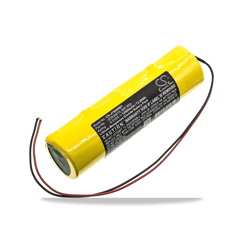 صورة منتج بطارية بديلة لجابلوترون رقم القطعة 2CR34615, BAT-80A, JA-80A من فونسي موديل CS-JTS800BT – سعة البطارية 12000 milliamp_hours – 36 x 33 x 121 ملي متر - كود الصنف reemco-2027-1890802 - ماركة يباع من خلال reemco - توريد وتصوير حصري لشركة ريمكو القابضة السعودية
