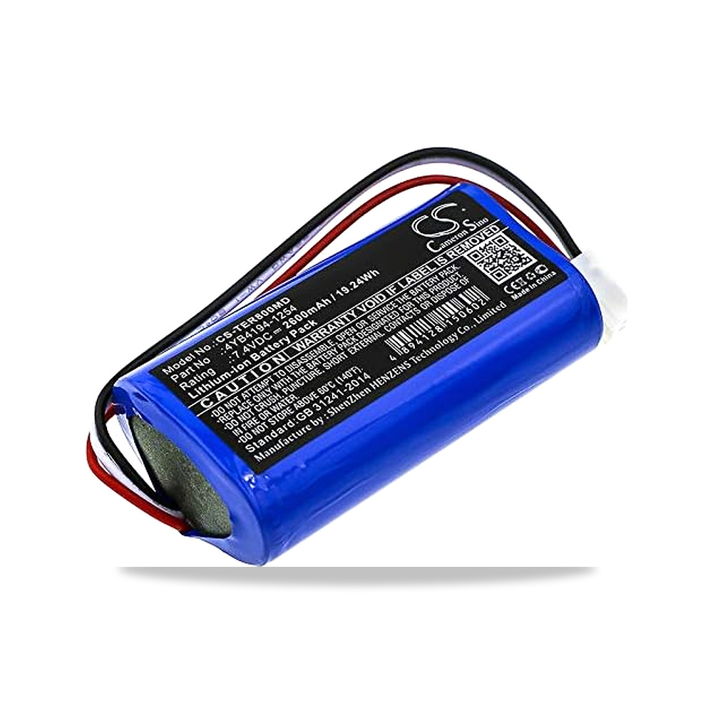 بطارية بديلة من فونسي، قطعة رقم القطعة رقم 4YB4194-1254، TE-SS800 موديل CS-TER800MD - سعة البطارية 2600 milliamp_hours - 37 x 20 x 66 ملي متر