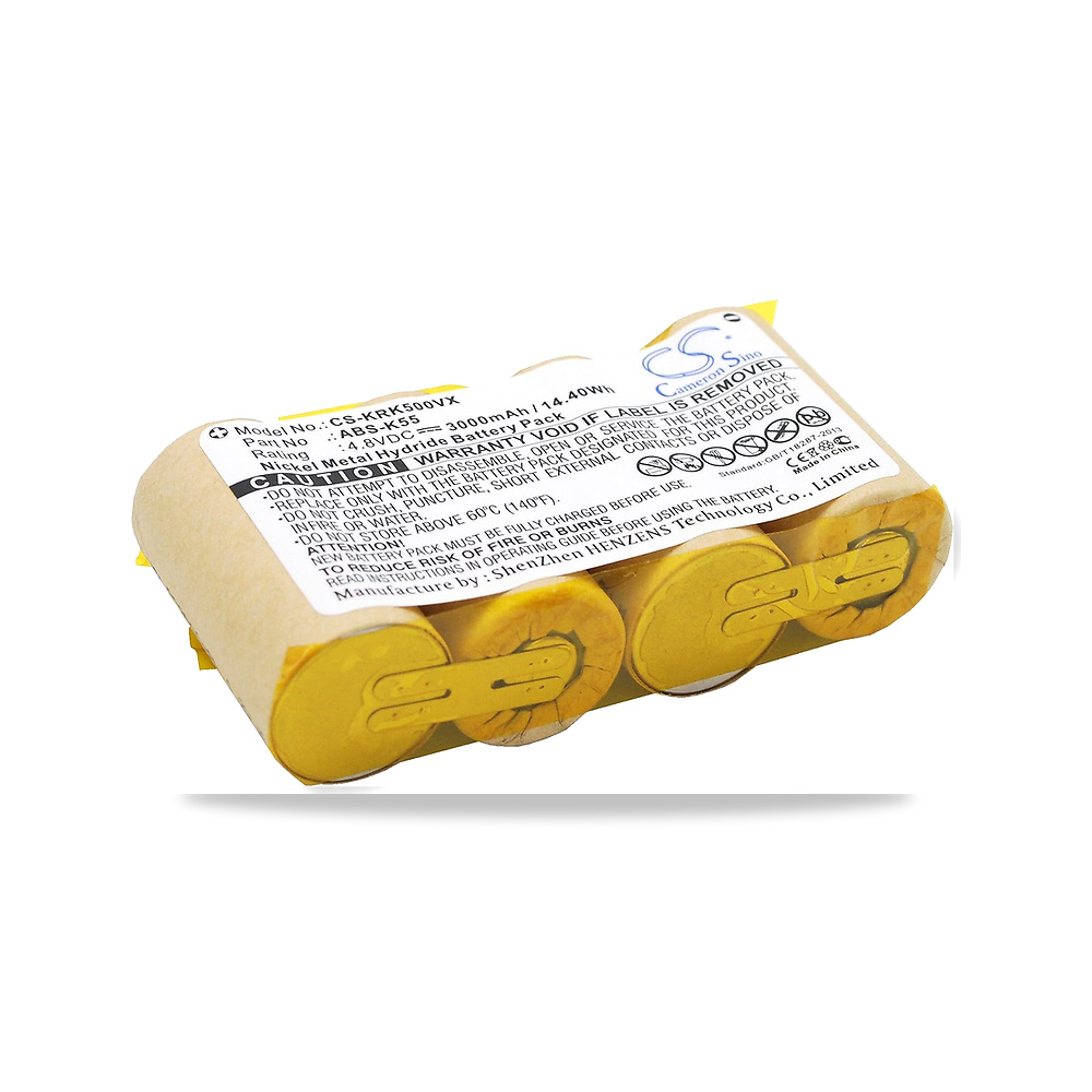 بطارية بديلة لكارشر P/N: ABS-K55, K5.0 NIMH 12581150, K5.0 R 1.258-115.0, K5.0-AMWAY موديل CS-KRK500VX