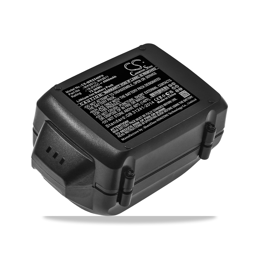 صورة منتج بطارية بديلة من ايوتدو لمنفاخ/مكنسة ووركس WG540E، WG540E.1، WG540E.5، WG545.1، WG546، رقم القطعة: WA3511 - كود الصنف reemco-2027-1920915 - ماركة يباع من خلال reemco - توريد وتصوير حصري لشركة ريمكو القابضة السعودية