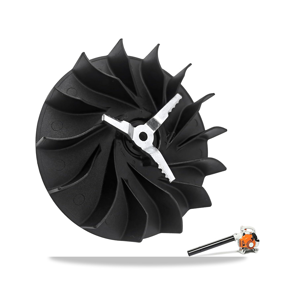 صورة منتج عجلة مروحة 4241-704-3405 وشفرة تقطيع 4229-768-0300 لمنفاخ اوراق الاشجار STIHL BG 56 BG86 SH56 SH86 - كود الصنف reemco-2027-1921405 - ماركة يباع من خلال reemco - توريد وتصوير حصري لشركة ريمكو القابضة السعودية