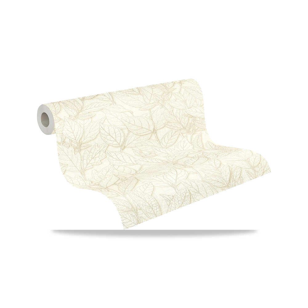 صورة منتج ورق حائط بتصميم اوراق شجر من ايه اس كرييشن مع فاينز – بيج، كريمي – 10.05 متر × 0.53 متر اي.اس. كرييشن - كود الصنف reemco-2027-1923291 - ماركة يباع من خلال reemco - توريد وتصوير حصري لشركة ريمكو القابضة السعودية