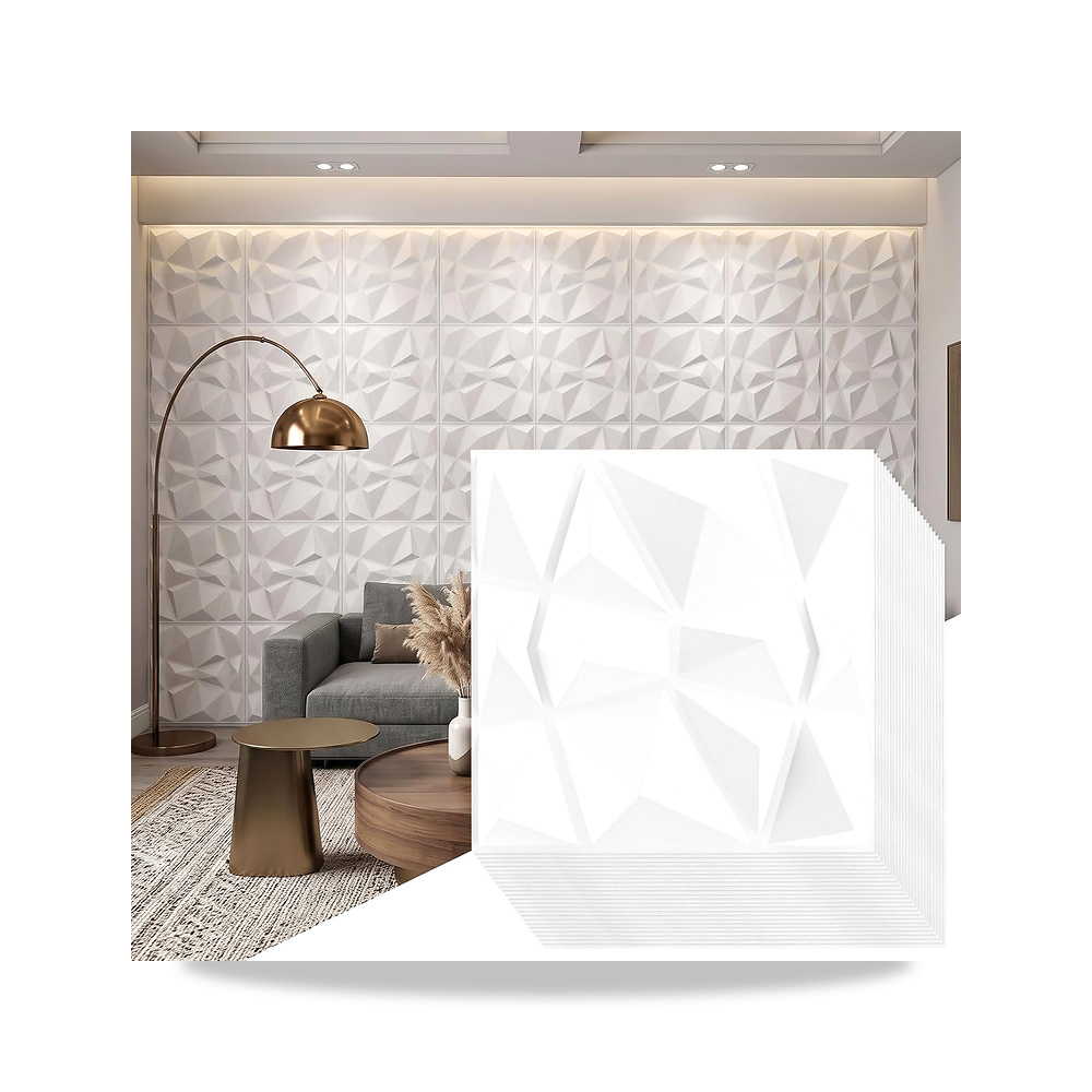 صورة منتج الواح حائط ثلاثية الابعاد بتصميم ماسي من داجيف، 30 × 30 سم، ذاتية اللصق، اسود غير لامع، بلاستيك PVC شديد - كود الصنف reemco-2027-1925199 - ماركة يباع من خلال reemco - توريد وتصوير حصري لشركة ريمكو القابضة السعودية