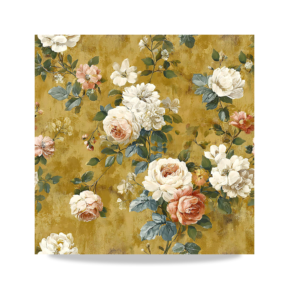 صورة منتج ملصق وتكسية جدارية ذهبي ورق جدران وحائط 17.7 بوصة VaryStyle – المادة Vinyl – اللون Antique Gold Floral - كود الصنف reemco-2027-1925427 - ماركة يباع من خلال reemco - توريد وتصوير حصري لشركة ريمكو القابضة السعودية