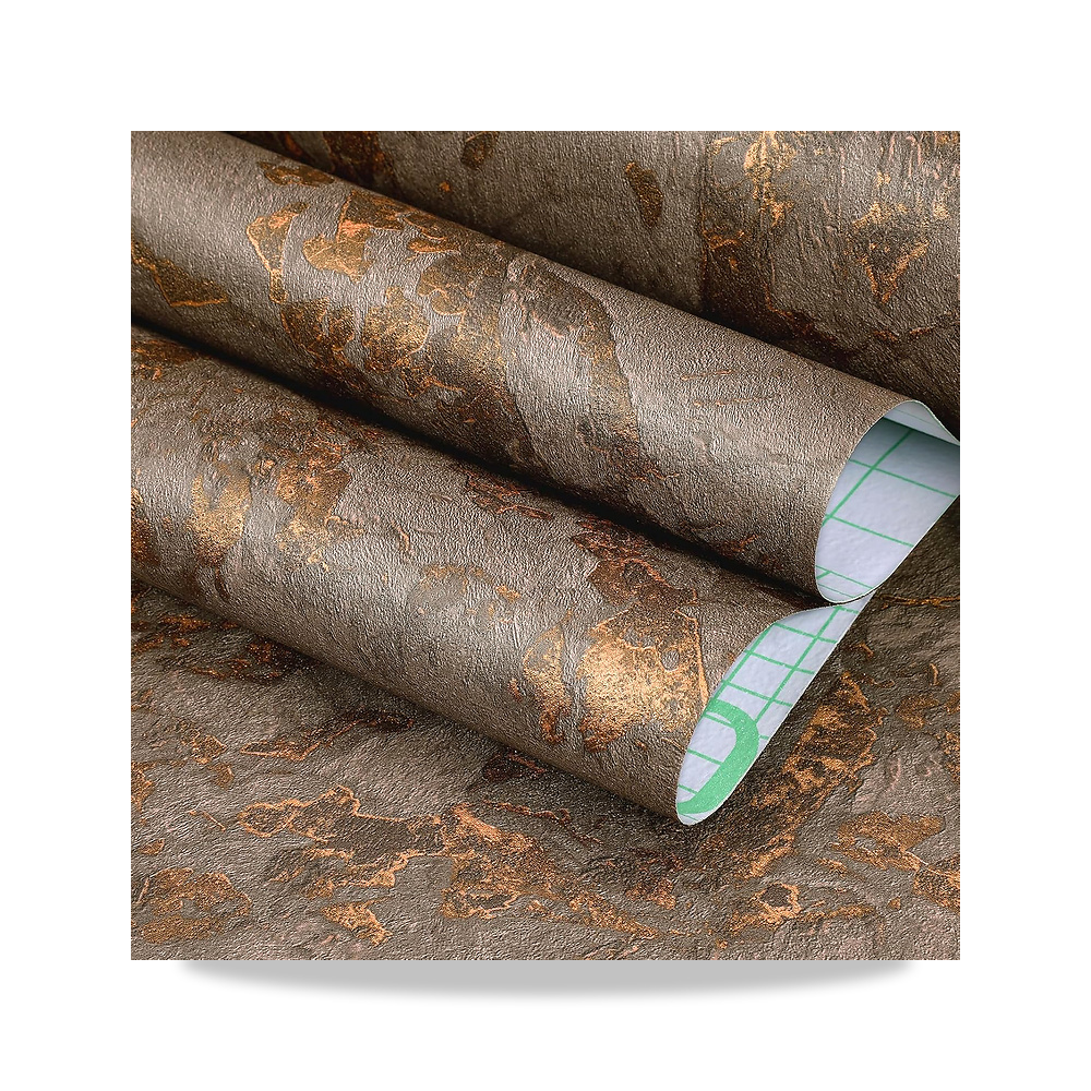 صورة منتج شريط ومادة لاصقة قوية ذهبي بني فن ستيك – المادة Waterproof Vinyl Wallpaper Rolls – 5,08الطول x 0,31العرض متر - كود الصنف reemco-2027-1925642 - ماركة يباع من خلال reemco - توريد وتصوير حصري لشركة ريمكو القابضة السعودية