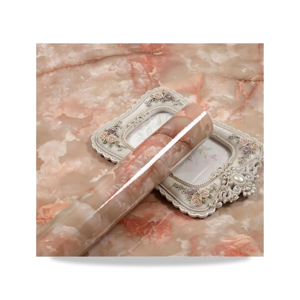 صورة منتج ورق حائط مقاوم للزيوت للمطبخ ذاتي اللصق ومقاوم للماء للموقد وسطح الطاولة والخزائن، ملصق رخامي - كود الصنف reemco-2027-1926639 - ماركة يباع من خلال reemco - توريد وتصوير حصري لشركة ريمكو القابضة السعودية