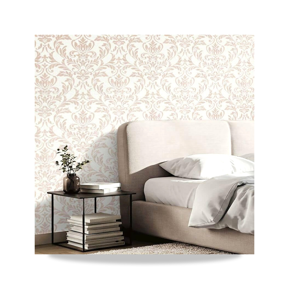 صورة منتج ورق جدران معدني من الفينيل الفاخر بتصميم ملفوف فاخر من راجاني ازارا، لفة مقاس 10 متر × 53 سم Rajani - كود الصنف reemco-2027-1927072 - ماركة يباع من خلال reemco - توريد وتصوير حصري لشركة ريمكو القابضة السعودية