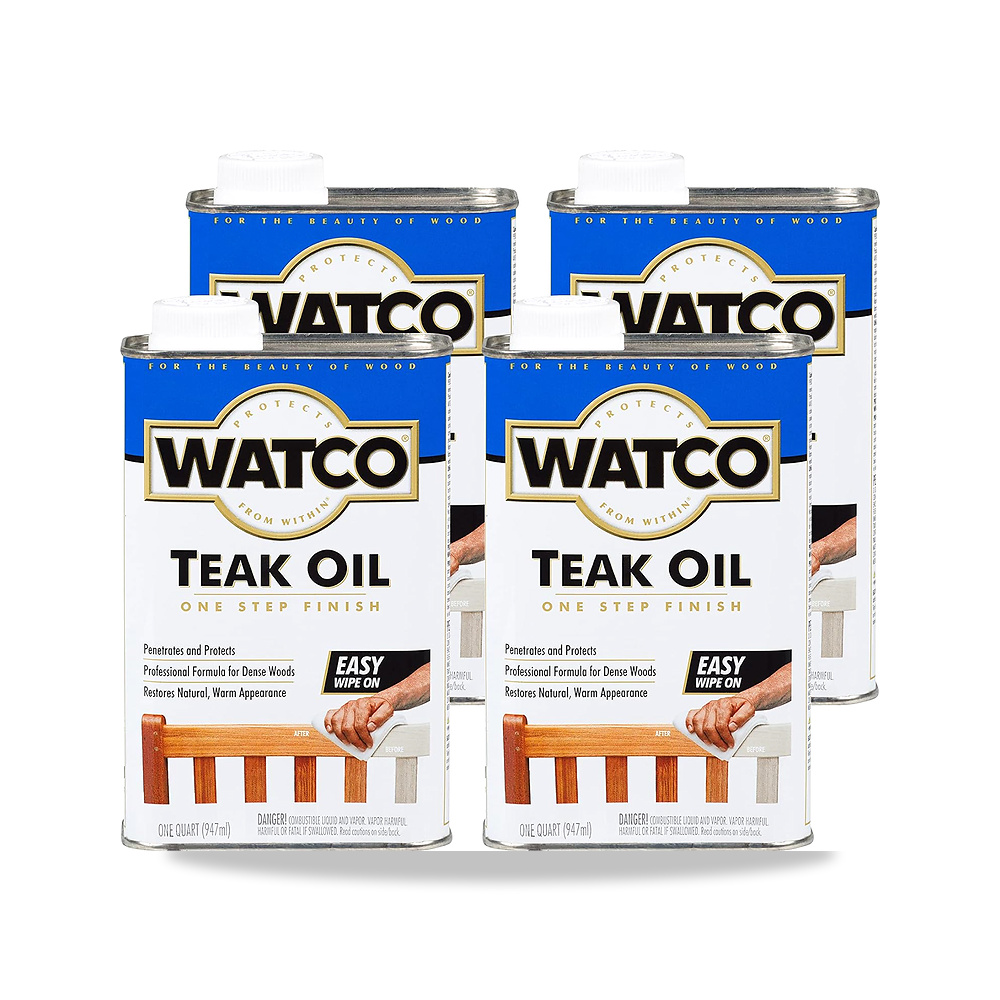 صورة منتج واتكو A67141-4PK لمسة نهائية من زيت الساج، 4 عبوات – المادة Teak Oil - كود الصنف reemco-2027-1928874 - ماركة يباع من خلال reemco - توريد وتصوير حصري لشركة ريمكو القابضة السعودية