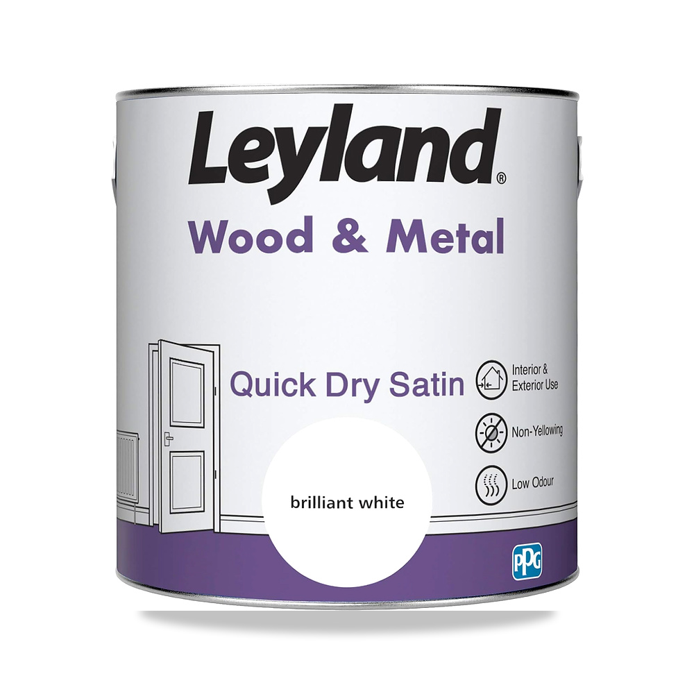 صورة منتج طلاء سريع الجفاف للخشب والمعدن من ليلاند، 2.5 لتر، لون أبيض، موديل 423431 Leyland – المقاس 2.5 Liters - كود الصنف reemco-2027-1928998 - ماركة يباع من خلال reemco - توريد وتصوير حصري لشركة ريمكو القابضة السعودية