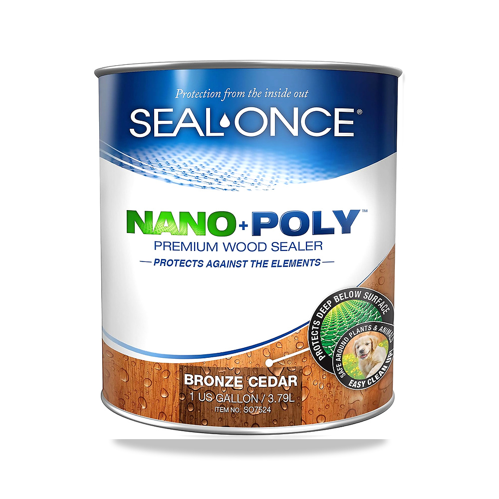 سيل-ونس مانع تسرب من الخشب الاختراق من نانو + بولي مع يوريثين (خشب الارز البرونزي) - ذو اساس مائي، منخفض