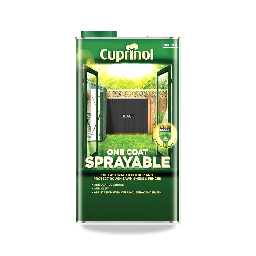 طبقة واحدة قابلة للرش من كوبرينول، لون اسود، 5 لتر كابرينول - المادة Oil, Solvent, Water - المقاس 5 litres
