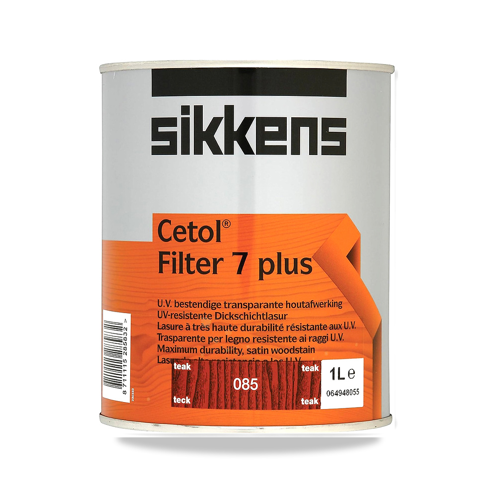 سيكنس فلتر سيتول 7 بلس شفاف من خشب الساج سعة 1 لتر SIKCF7PT - اللون Teak - المادة solvent