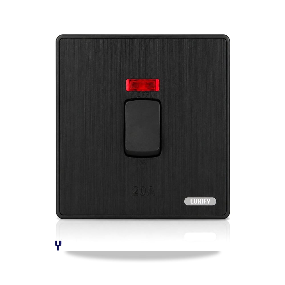 صورة منتج مفتاح سخان اسود LUXIFY – 20 أمبير – اللون / التشطيب أسود بيانو - كود الصنف reemco-2027-1931170 - ماركة يباع من خلال reemco - توريد وتصوير حصري لشركة ريمكو القابضة السعودية