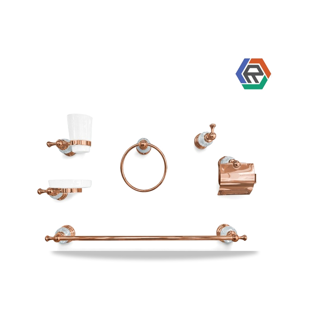 صورة منتج طقم اكسسوار 6 قطع OR كرستال نحاسي 2030 - كود الصنف reemco-2027-1931655 - ماركة يباع من خلال reemco - توريد وتصوير حصري لشركة ريمكو القابضة السعودية