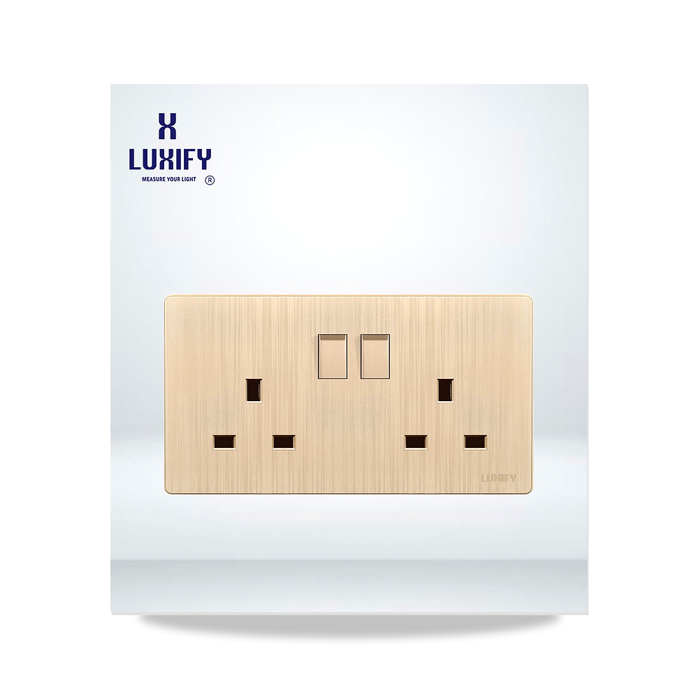 صورة منتج فيش 13 امبير مجوز LUXIFY ذهبى – 220-250 فولت - كود الصنف reemco-2027-1931744 - ماركة يباع من خلال reemco - توريد وتصوير حصري لشركة ريمكو القابضة السعودية