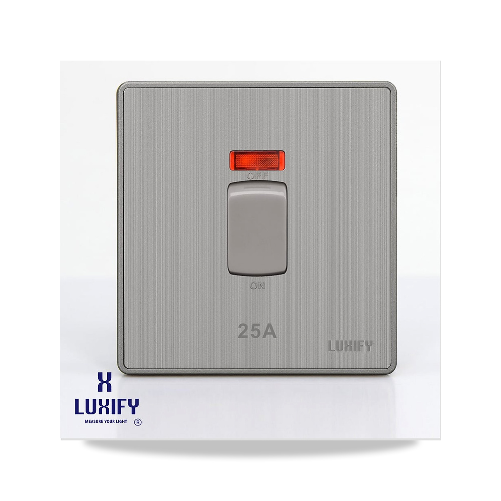 صورة منتج مفتاح سخان سلفر LUXIFY – اللون / التشطيب فضي - كود الصنف reemco-2027-1932068 - ماركة يباع من خلال reemco - توريد وتصوير حصري لشركة ريمكو القابضة السعودية