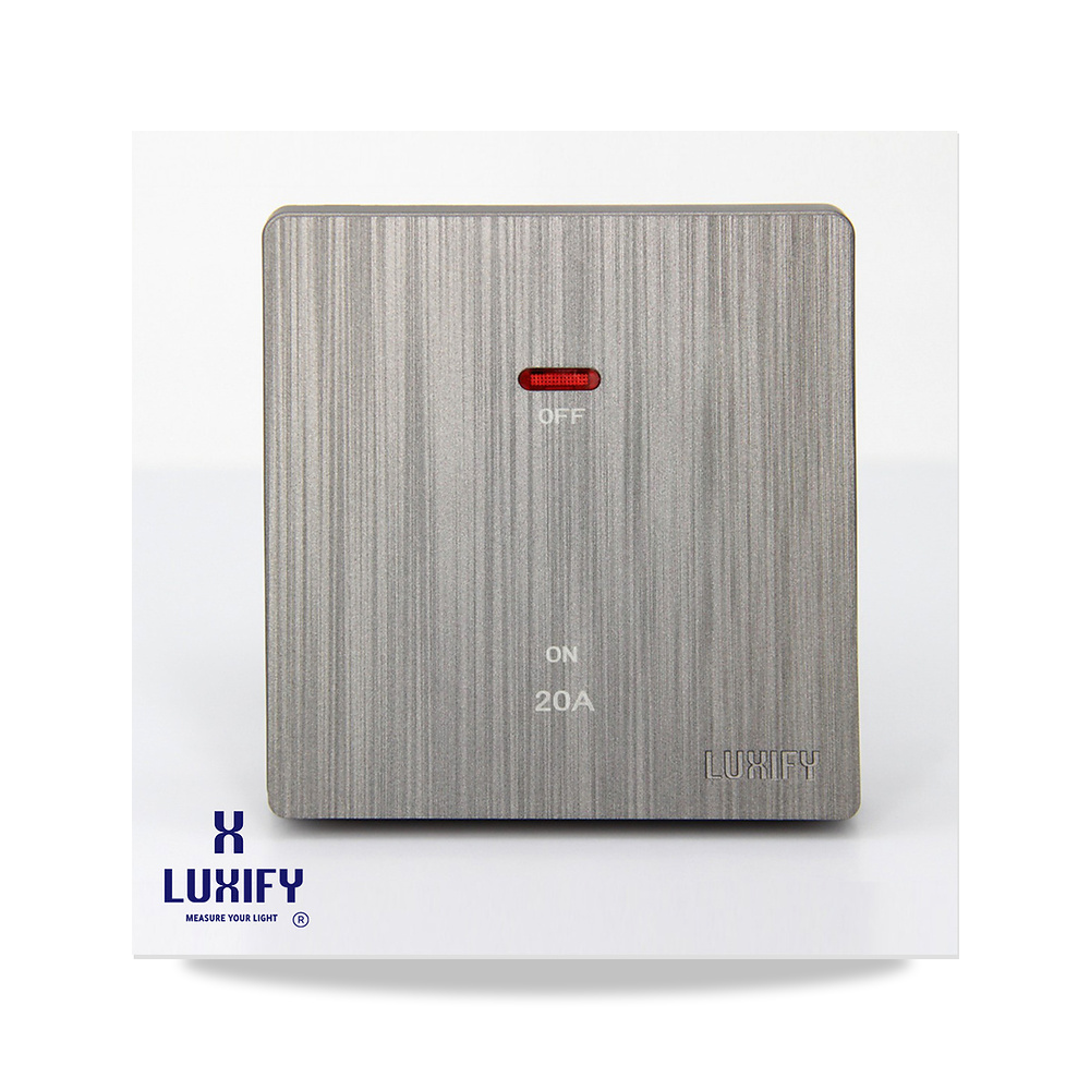 صورة منتج مفتاح سخان ٢٠ امبير كبير LUXIFY سلفر – اللون / التشطيب فضي - كود الصنف reemco-2027-1932074 - ماركة يباع من خلال reemco - توريد وتصوير حصري لشركة ريمكو القابضة السعودية