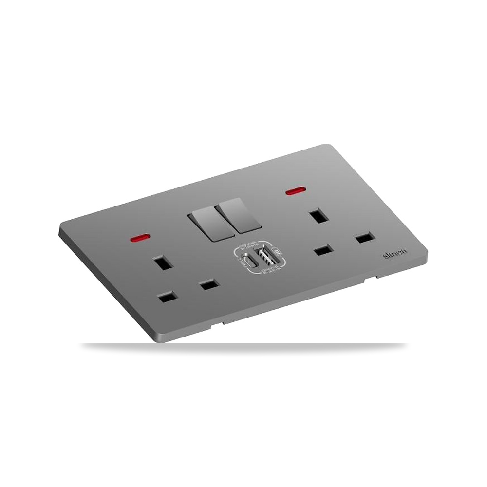 صورة منتج راسو مقبس ثلاثي (13A) مع شاحن USB- بالوان متعددة - كود الصنف reemco-2027-1932624 - ماركة يباع من خلال reemco - توريد وتصوير حصري لشركة ريمكو القابضة السعودية