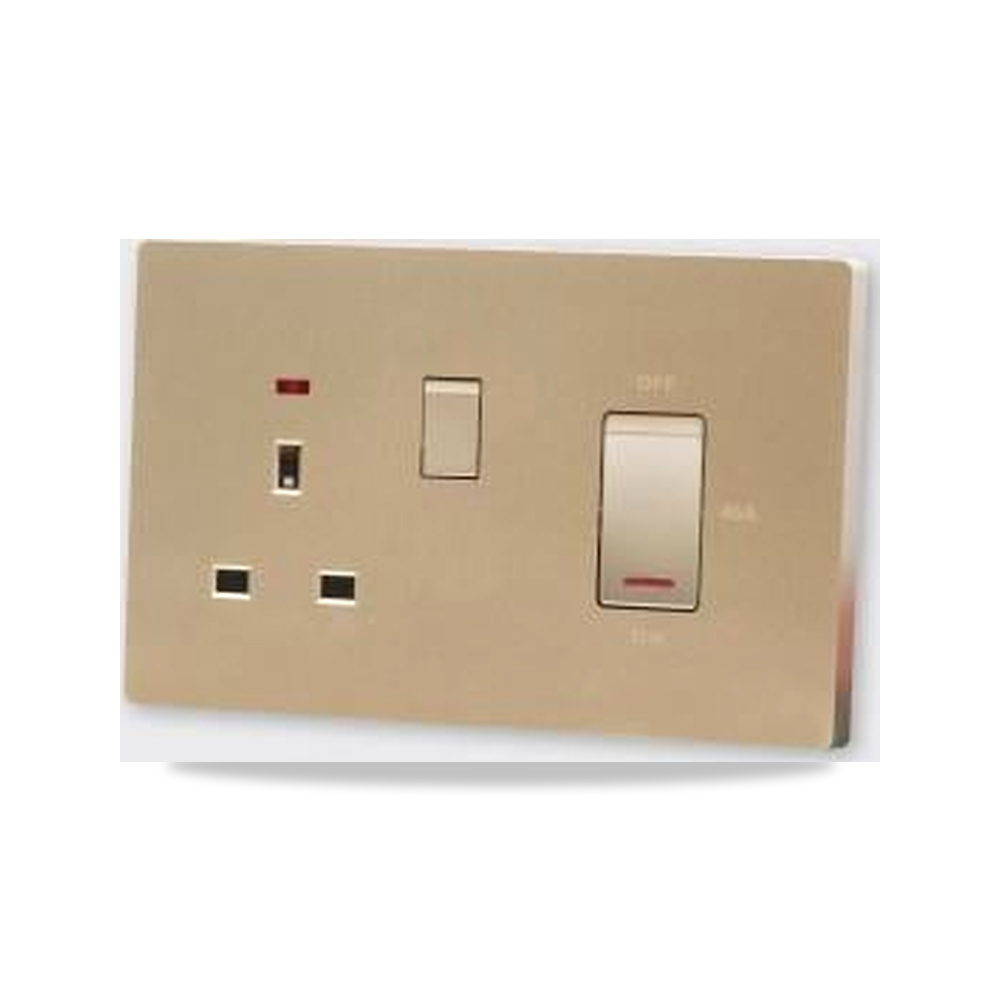صورة منتج مقبس ( فيش ) ثلاثي مزدوج 13 أمبير + مفتاح تكييف 45 أمبير – مرجع P1668670580 - كود الصنف reemco-2027-1933317 - ماركة يباع من خلال reemco - توريد وتصوير حصري لشركة ريمكو القابضة السعودية