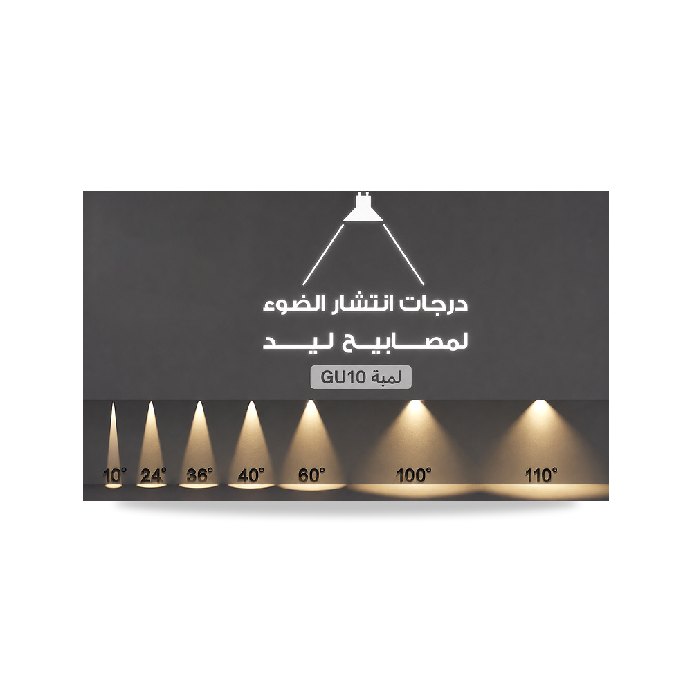 صورة منتج قاعدة مصباح +لمبة سبوت لايت-4.8W-GU10-زاوية 40°-CRI95-قابله للتعتيم -ألومنيوم- مثالية للمنازل والغرف - كود الصنف reemco-2027-1934845 - ماركة يباع من خلال reemco - توريد وتصوير حصري لشركة ريمكو القابضة السعودية